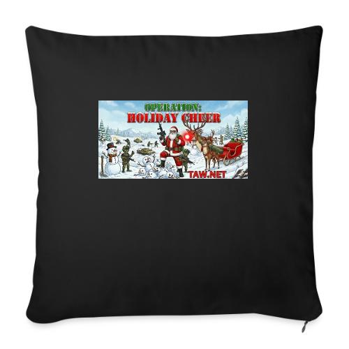santa shop - Throw Pillow Cover 17.5” x 17.5”
