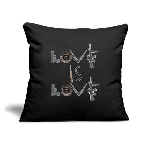 LOVE I S LOVE - Throw Pillow Cover 17.5” x 17.5”