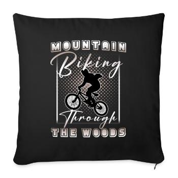 VTT à travers les bois - Throw Pillow Cover 17.5” x 17.5” - black - Front