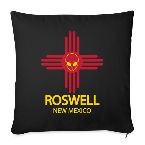 Alien New Mexico - Throw Pillow Cover 17.5” x 17.5”