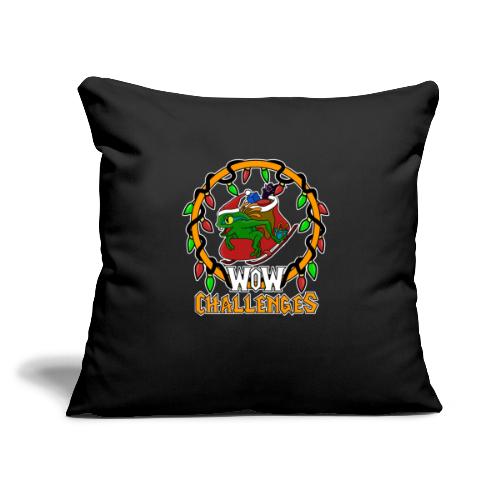 WoW Challenges Holiday Murloc WHITE - Throw Pillow Cover 17.5” x 17.5”