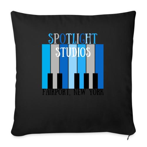 Spotlight Piano Keys - Throw Pillow Cover 17.5” x 17.5”