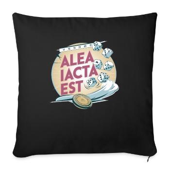 Alea Iacta Est The Grave - Throw Pillow Cover 17.5” x 17.5” - black - Front