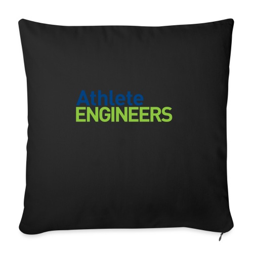 Athlete Engineers - Stacked Text - Throw Pillow Cover 17.5” x 17.5”