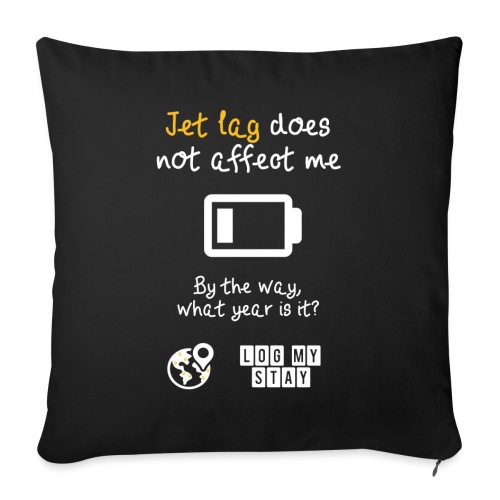 Jet lagged - Throw Pillow Cover 17.5” x 17.5”