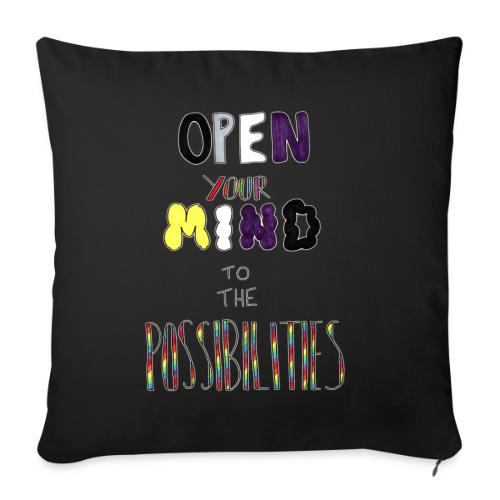 Open Your Mind to the Possibilities - Throw Pillow Cover 17.5” x 17.5”
