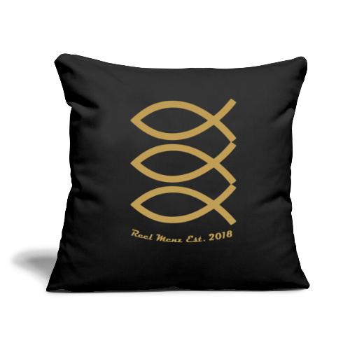 Gold Official Back logo - Throw Pillow Cover 17.5” x 17.5”