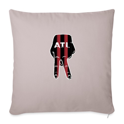 Peace Up, A-Town Down, Five Stripes! - Throw Pillow Cover 17.5” x 17.5”