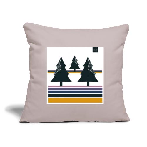 Trees on the Horizon - Throw Pillow Cover 17.5” x 17.5”