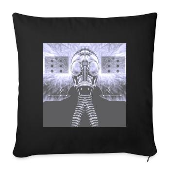 Snee-Nee-Iq The Traveller - Throw Pillow Cover 17.5” x 17.5” - black - Front