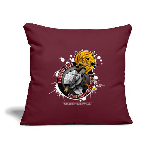 bring the enlightment - Throw Pillow Cover 17.5” x 17.5”