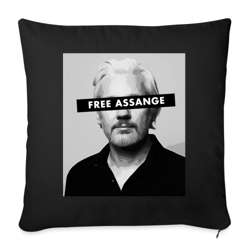 Free Julian Assange - Throw Pillow Cover 17.5” x 17.5”