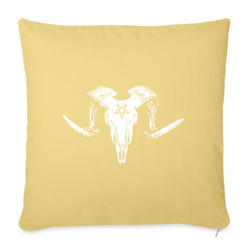 Goat Skull - Throw Pillow Cover 17.5” x 17.5”