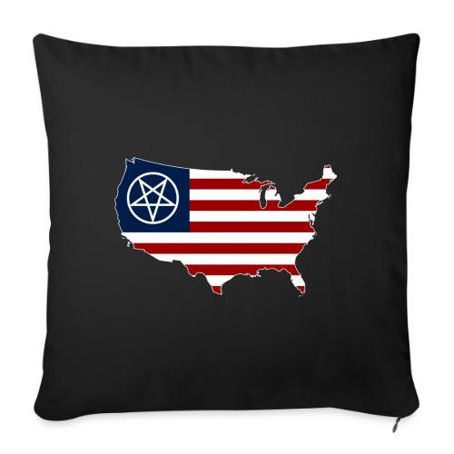 United Satanic America - Throw Pillow Cover 17.5” x 17.5”