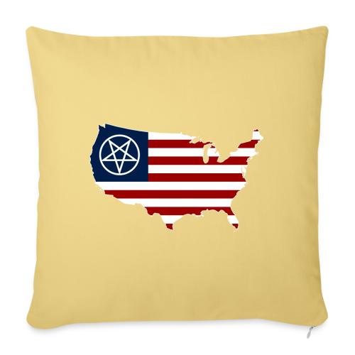 United Satanic America - Throw Pillow Cover 17.5” x 17.5”