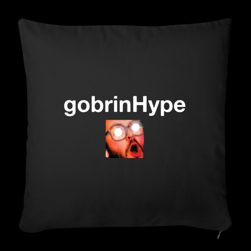 Gobrin Hype White - Throw Pillow Cover 17.5” x 17.5”