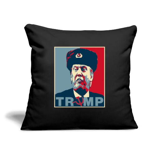 Trump Russian Poster tee - Throw Pillow Cover 17.5” x 17.5”