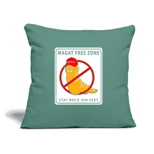 Magat Free Zone - Throw Pillow Cover 17.5” x 17.5”