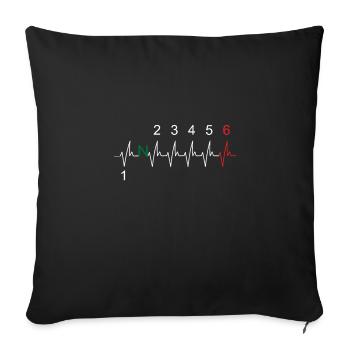 Motorcycle Gear Shift Gear Biker - Throw Pillow Cover 17.5” x 17.5” - black - Front
