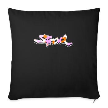 Stradman Merch The Strad Camo Shirt - Throw Pillow Cover 17.5” x 17.5” - black - Front