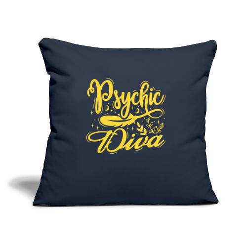 Psychic Diva T shirt - Throw Pillow Cover 17.5” x 17.5”