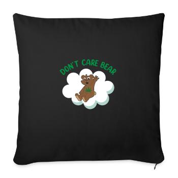Sloth Sloths, Trees Easily Distracted By Sloth - Throw Pillow Cover 17.5” x 17.5” - black - Front