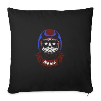 Sloth Sloths, Sleeping, Resting, Eyes - Throw Pillow Cover 17.5” x 17.5” - black - Front