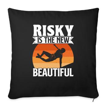 Parkour Freerunning Traceur - Throw Pillow Cover 17.5” x 17.5” - black - Front