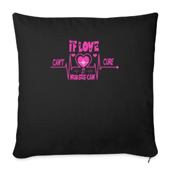 Cannabis Smoke, Weeds Just Smoke - Throw Pillow Cover 17.5” x 17.5” - black - Front
