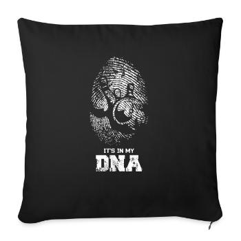 Bowling It's my DNA for bowlers - Throw Pillow Cover 17.5” x 17.5” - black - Front