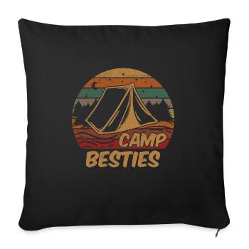 Camp Cretaceous Bumpy Cuddle Bumps Portrait - Throw Pillow Cover 17.5” x 17.5” - black - Front