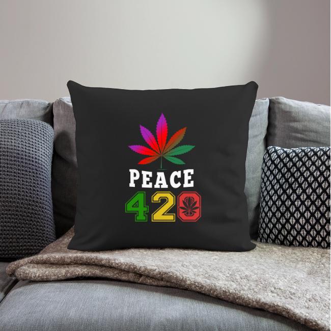 In Cheek 420 Peace & Herb Weed Marijuana Design