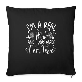 Peacock Line Art Man Peacock Fan Inspirational - Throw Pillow Cover 17.5” x 17.5” - black - Front