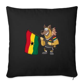 Chien Rasta Ghanéen - Housse de coussin décorative - noir - Devant