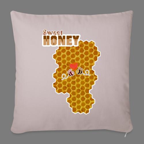 Sweet Honey - Spring comb design - Throw Pillow Cover 17.5” x 17.5”