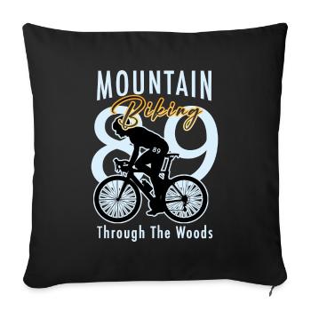 VTT à travers les bois - Throw Pillow Cover 17.5” x 17.5” - black - Front
