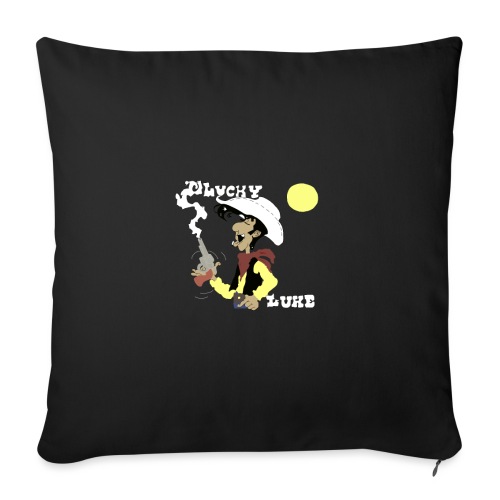 Lucky Luke, Poor Lonesome Cowboy! - Throw Pillow Cover 17.5” x 17.5”