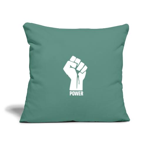 Black Power Fist - Throw Pillow Cover 17.5” x 17.5”