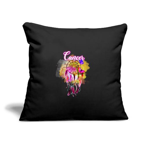 Cancer Dream Catcher - Throw Pillow Cover 17.5” x 17.5”