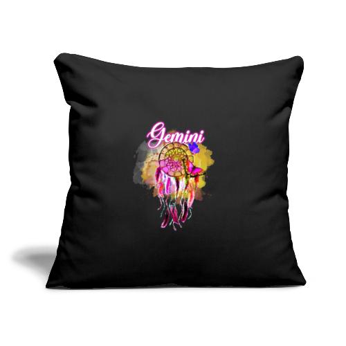 Gemini Dream Catcher - Throw Pillow Cover 17.5” x 17.5”