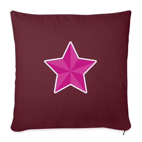 Video Star Icon - Throw Pillow Cover 17.5” x 17.5”