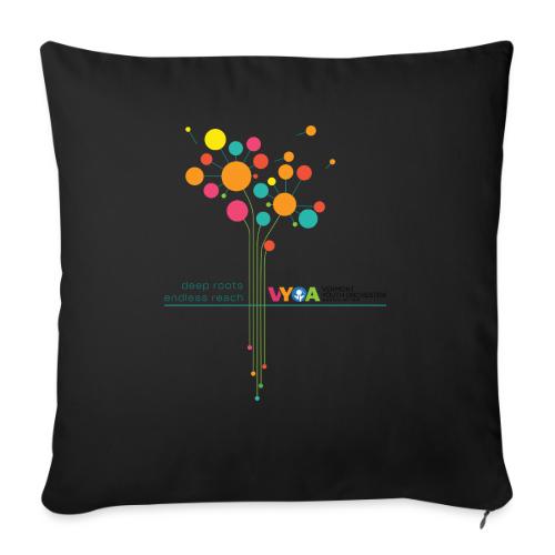 flower tag - Throw Pillow Cover 17.5” x 17.5”