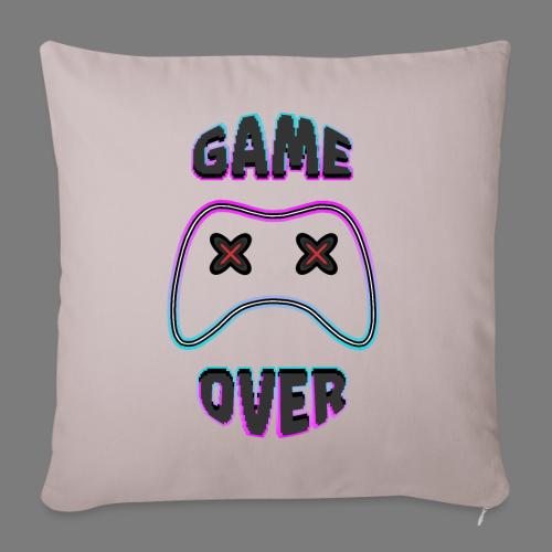 Game Over - Gamepad gamer gaming fun videogames - Throw Pillow Cover 17.5” x 17.5”
