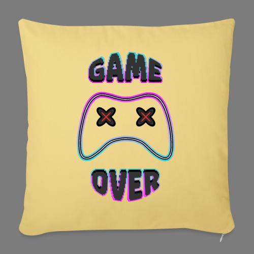 Game Over - Gamepad gamer gaming fun videogames - Throw Pillow Cover 17.5” x 17.5”