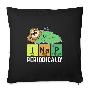 I regularly take a nap, funny nick - Throw Pillow Cover 17.5” x 17.5” - black - Front
