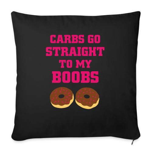 boobs 3clr - Throw Pillow Cover 17.5” x 17.5”