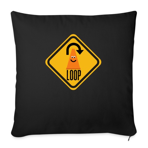 Coney’s Loop Sign - Throw Pillow Cover 17.5” x 17.5”
