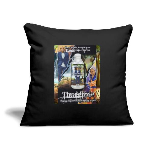 Thuggizzle Appalachian Mountain Spring Water Merch - Throw Pillow Cover 17.5” x 17.5”