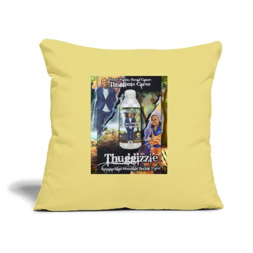 Thuggizzle Appalachian Mountain Spring Water Merch - Throw Pillow Cover 17.5” x 17.5”