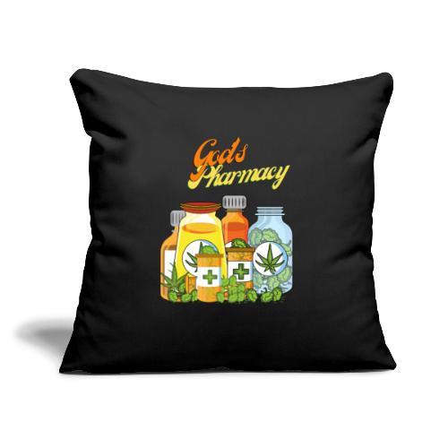 God's Pharmacy Collection - Throw Pillow Cover 17.5” x 17.5”